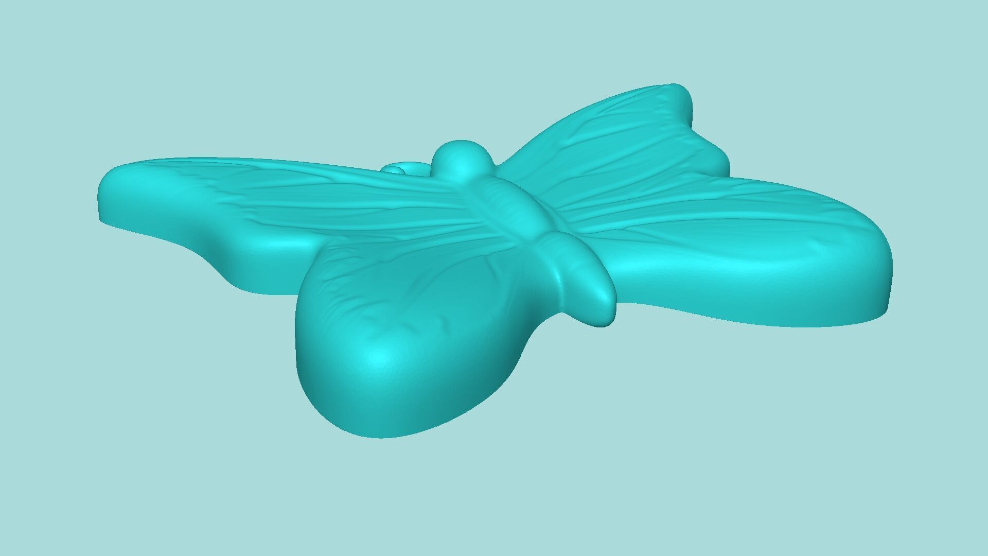 Butterfly 01 Mold - Silicon Maker Template 3D print model_5