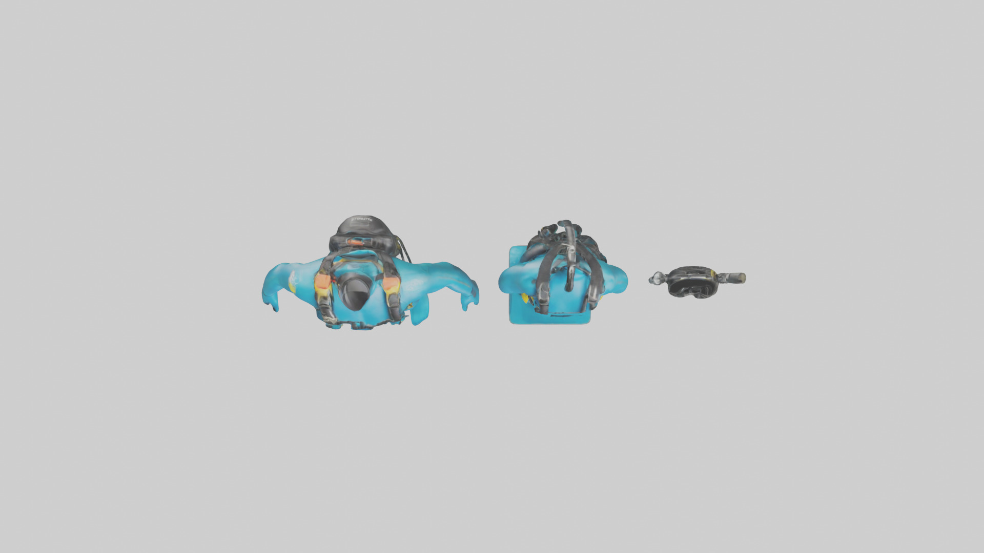 Scuba Diving Equipment model Low-poly 3D model_14