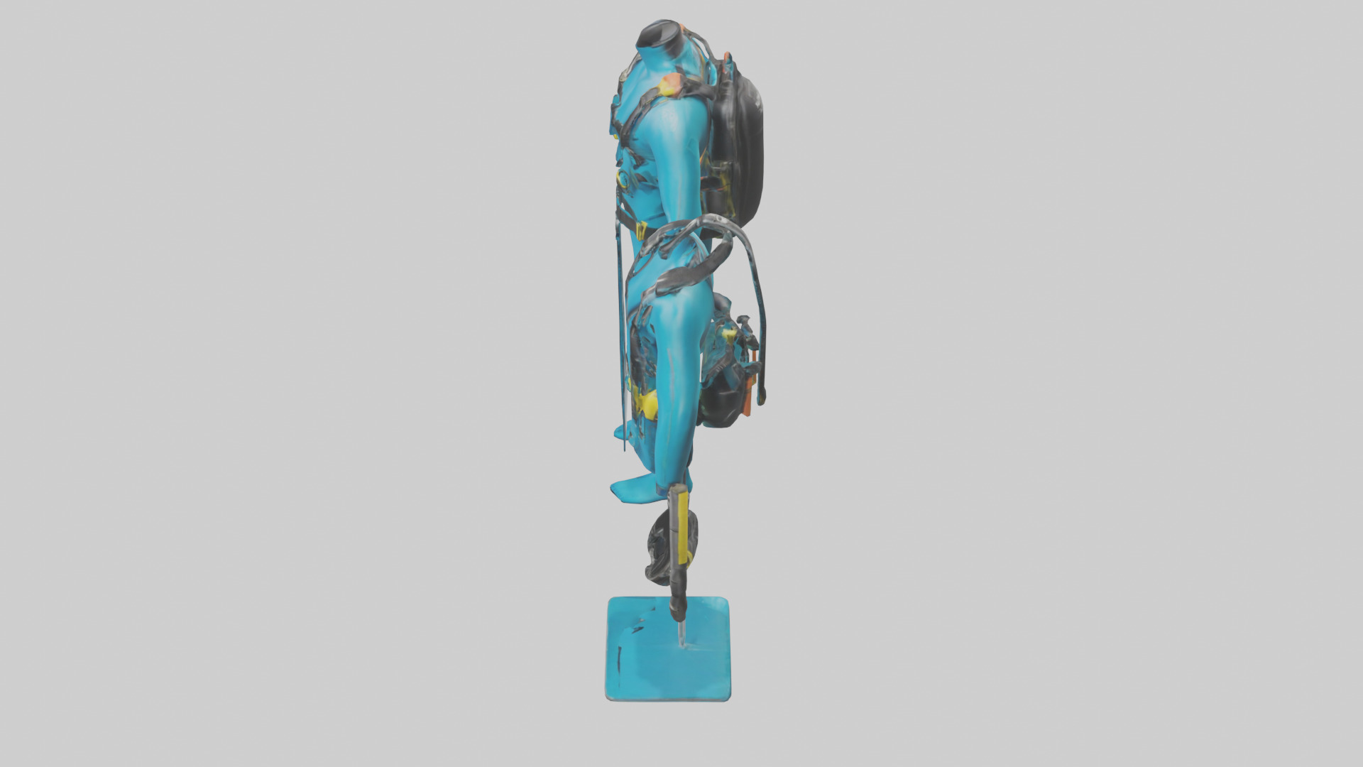 Scuba Diving Equipment model Low-poly 3D model_17