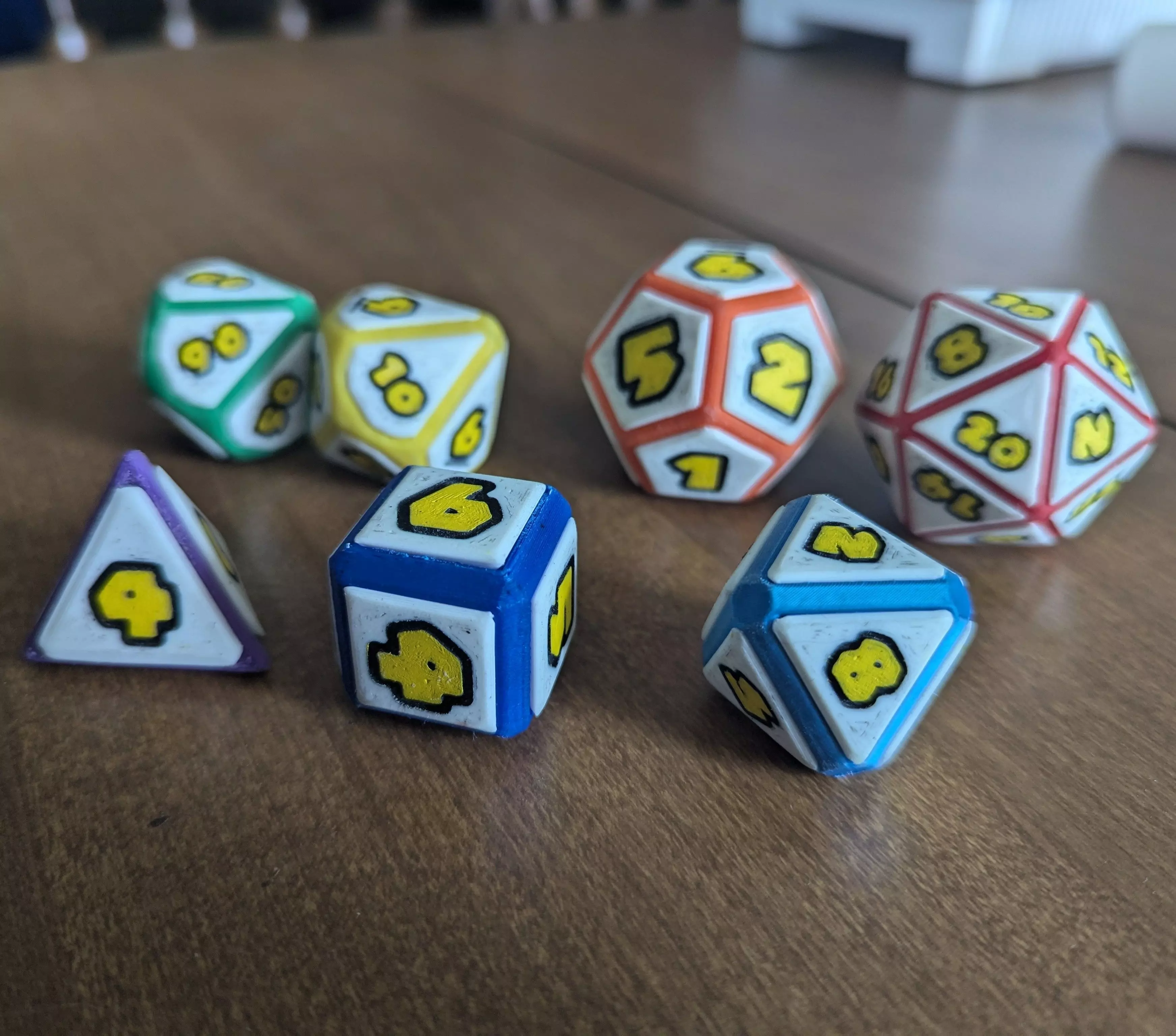 Mario Party DnD Theme Dice Set 3D print model