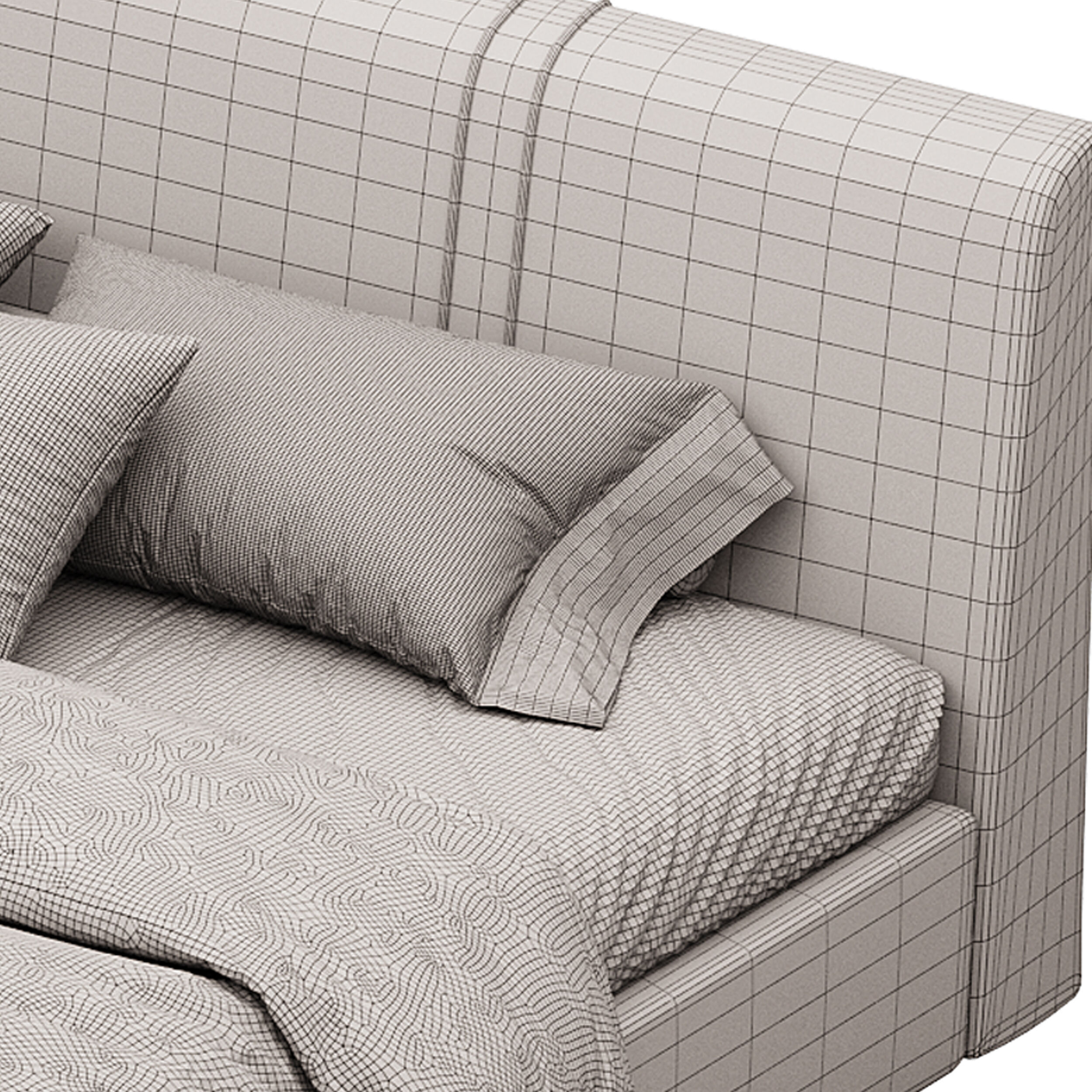 Bed LAGOM 3D model_14