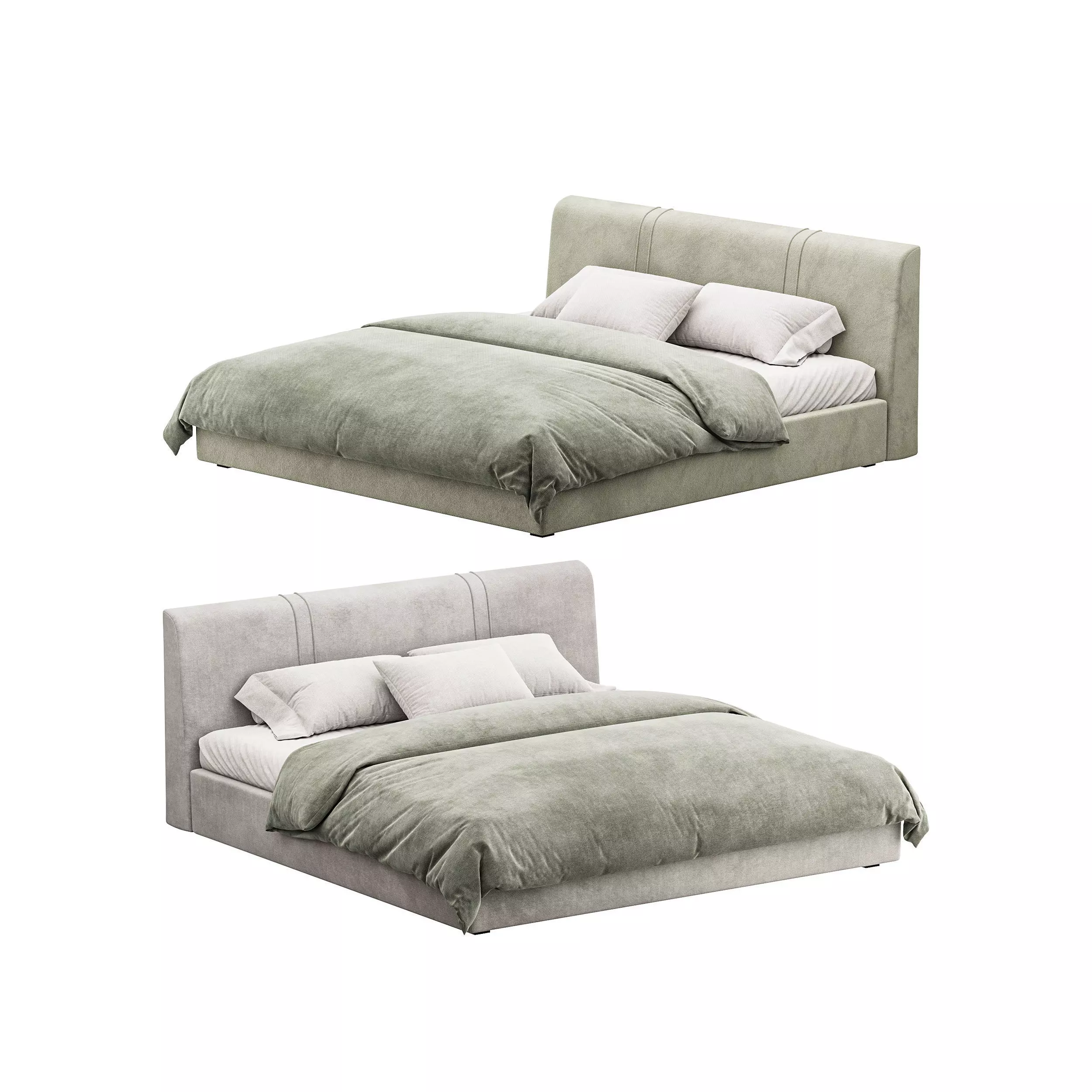 Bed LAGOM 3D model_0