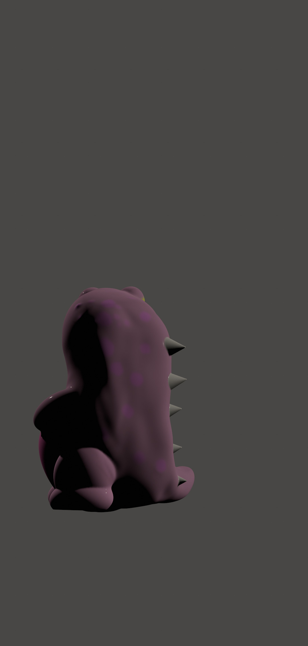 Cute dino model high detailed low poly Low-poly 3D model_3