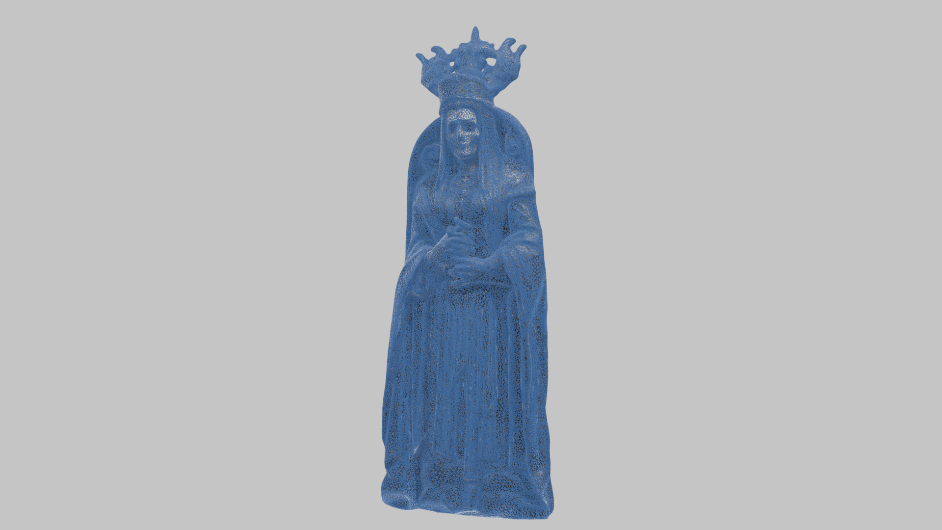 Evil Medieval Queen Figure Low-poly 3D model_31