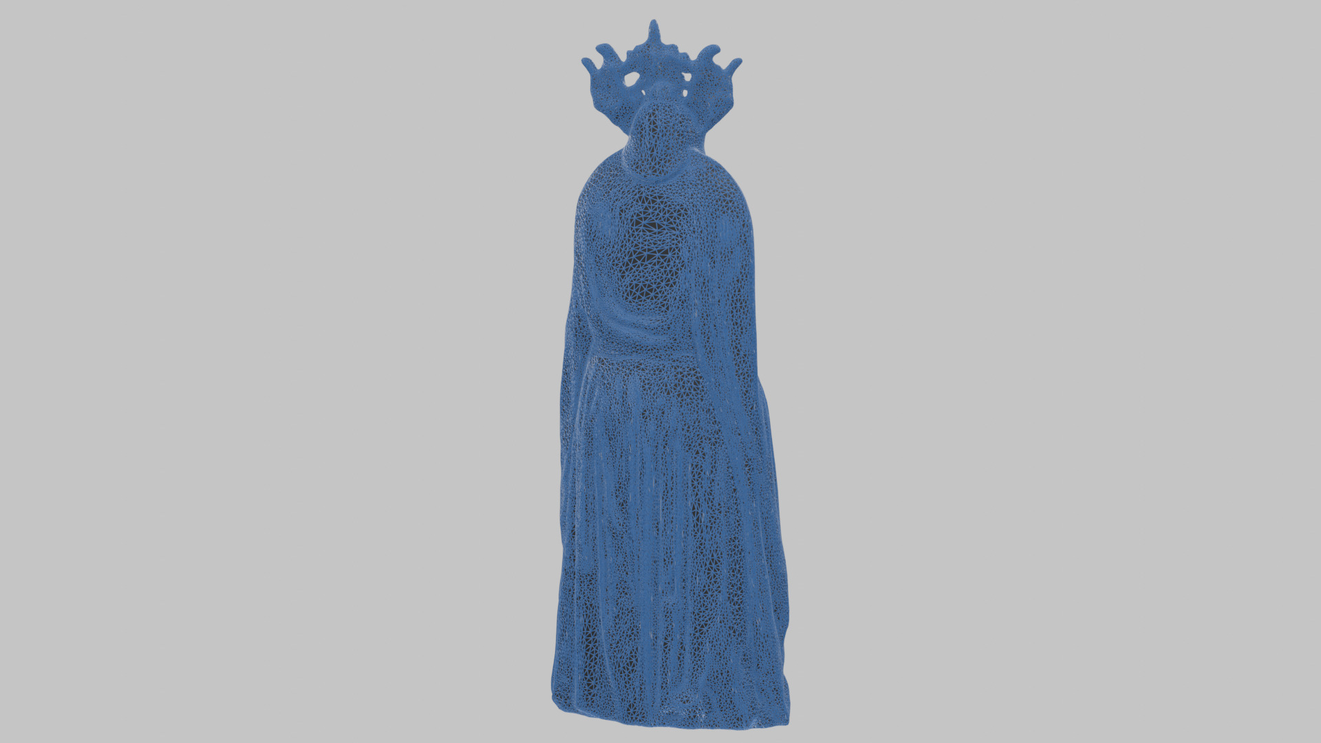 Evil Medieval Queen Figure Low-poly 3D model_23