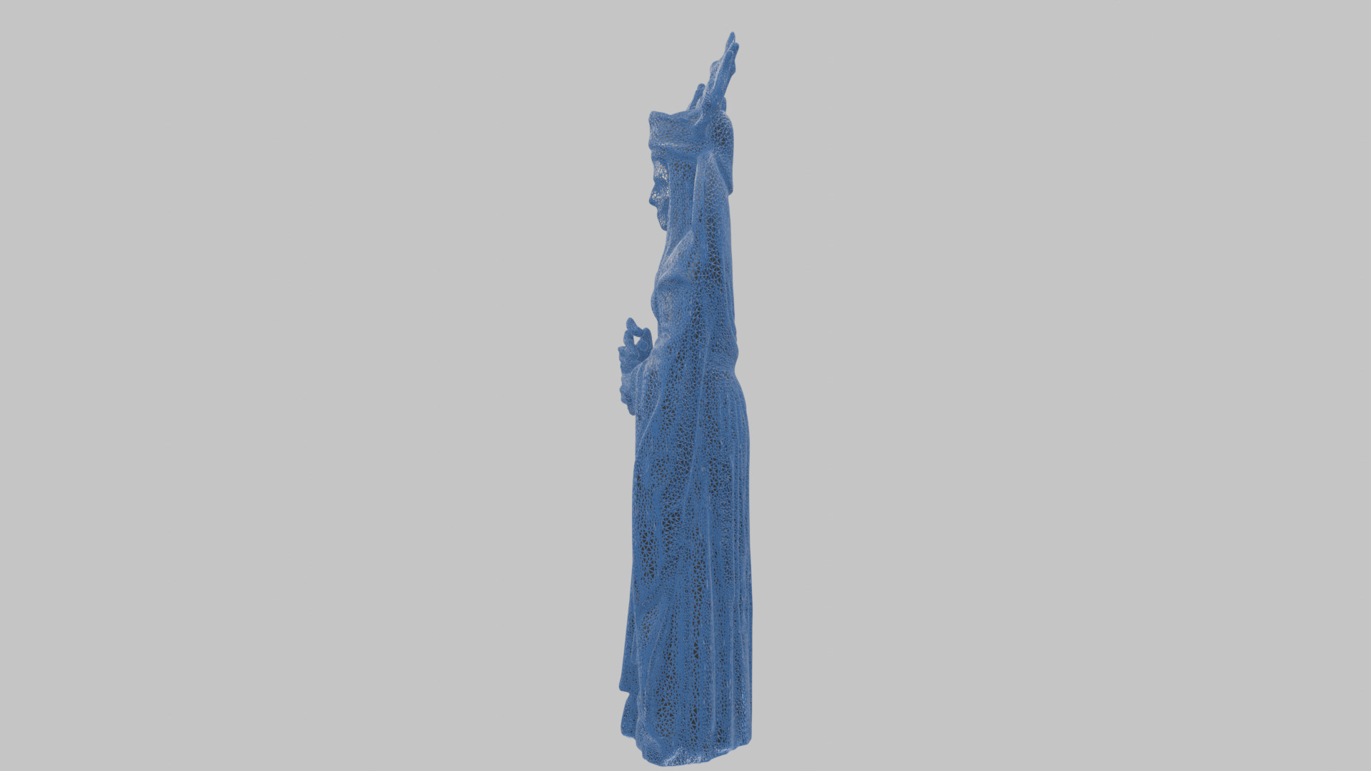Evil Medieval Queen Figure Low-poly 3D model_28