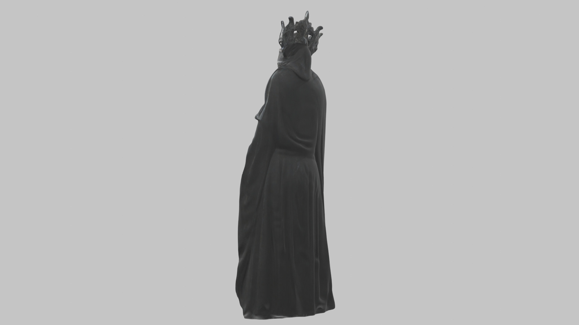 Evil Medieval Queen Figure Low-poly 3D model_10