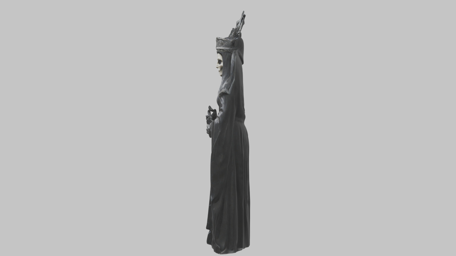 Evil Medieval Queen Figure Low-poly 3D model_12