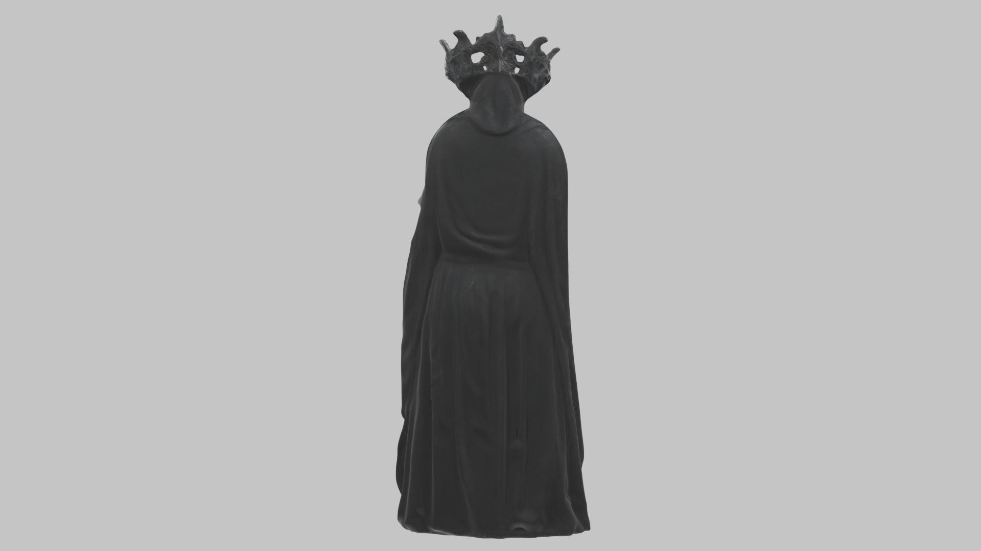 Evil Medieval Queen Figure Low-poly 3D model_8