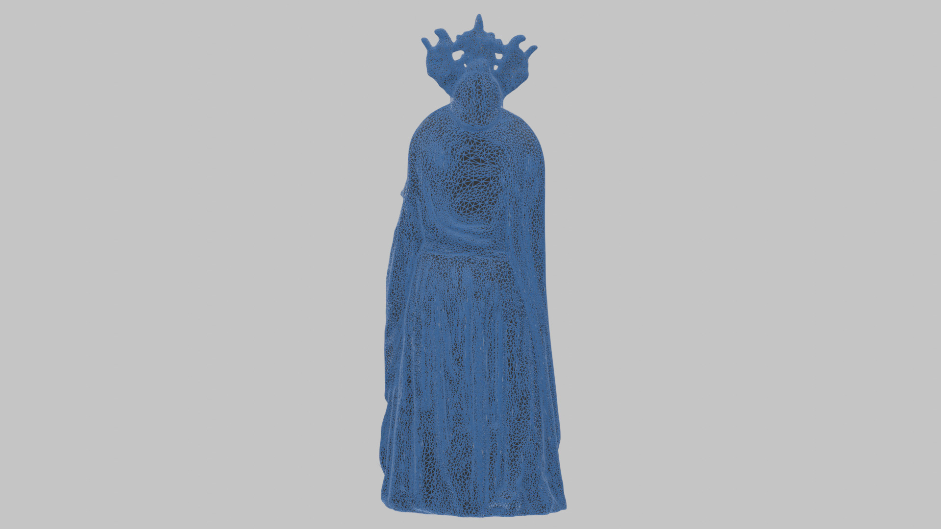 Evil Medieval Queen Figure Low-poly 3D model_24