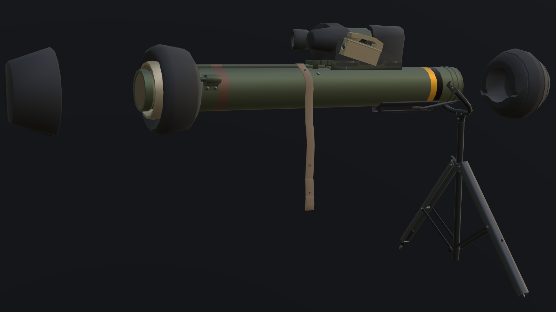 M47 Dragon - Low Poly and Game-Ready Low-poly 3D model_5