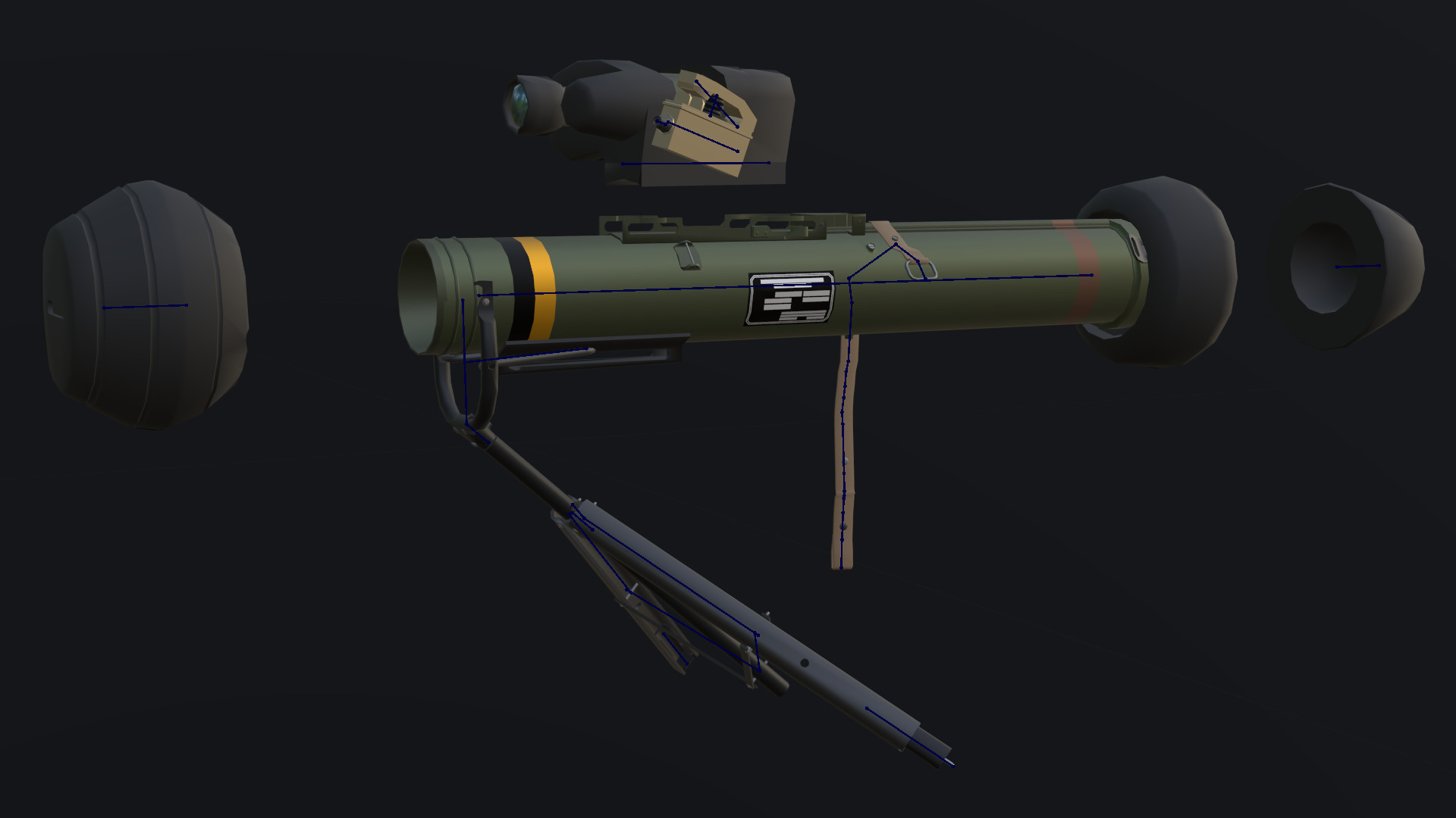 M47 Dragon - Low Poly and Game-Ready Low-poly 3D model_8