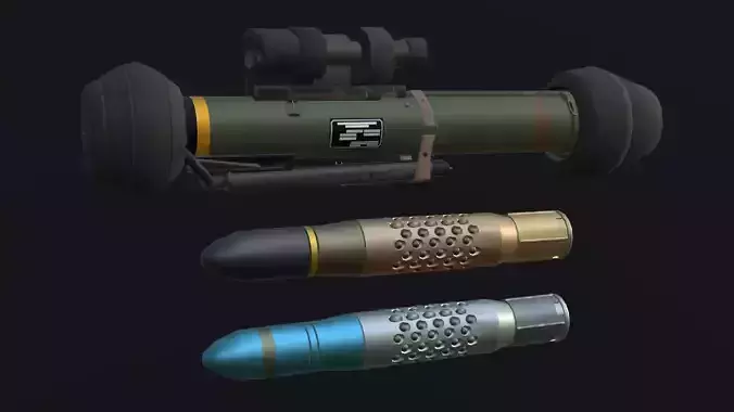 M47 Dragon - Low Poly and Game-Ready Low-poly 3D model