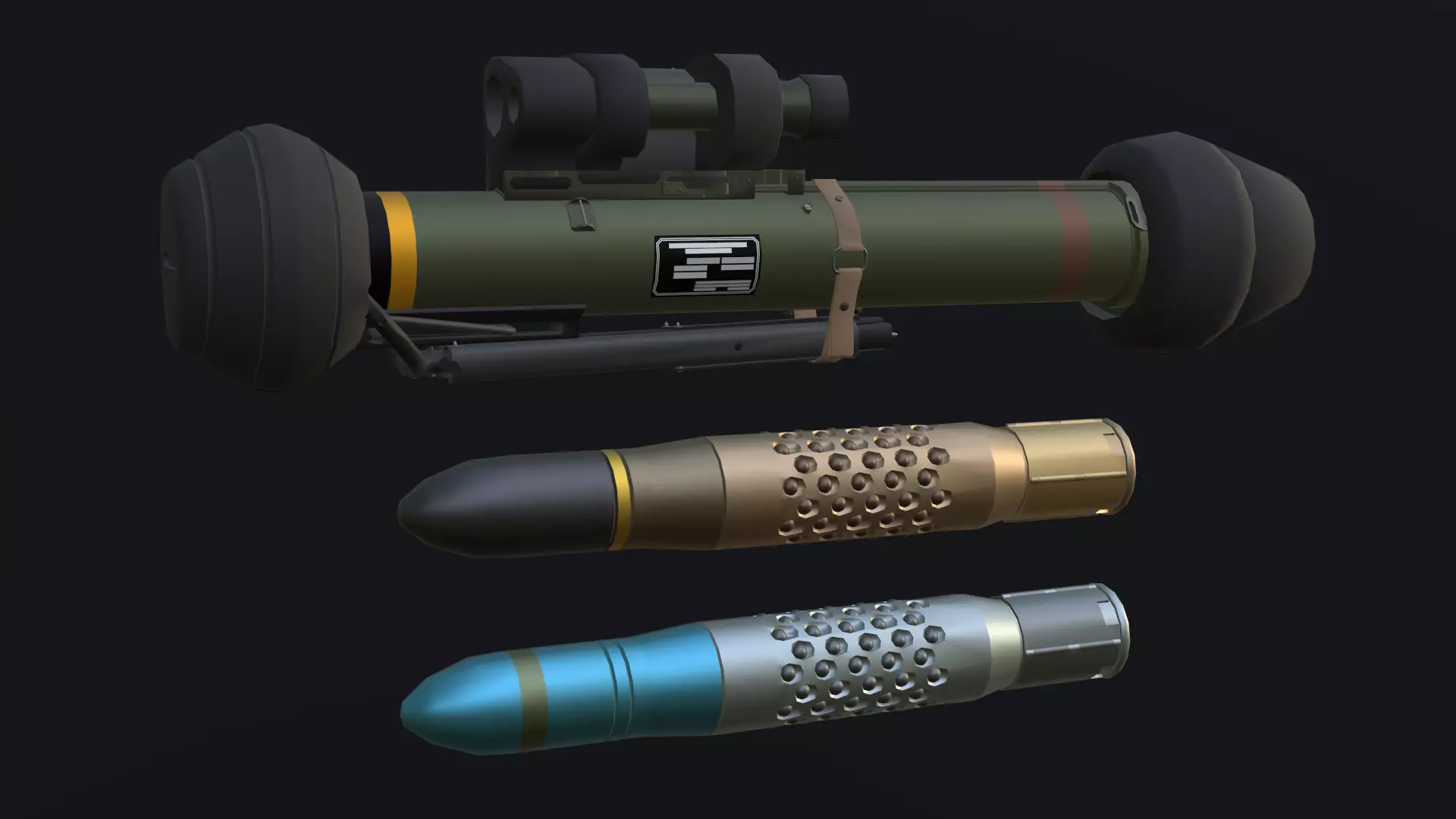 M47 Dragon - Low Poly and Game-Ready Low-poly 3D model_0