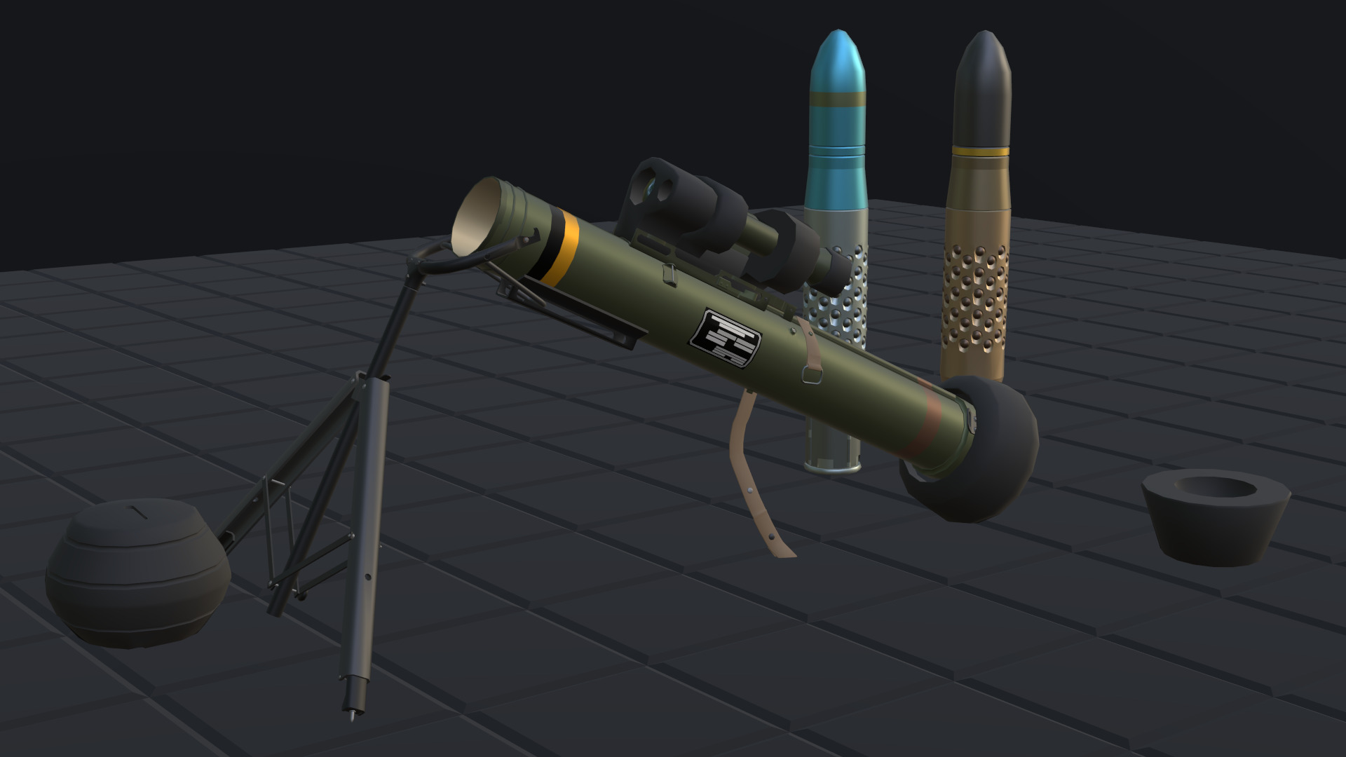 M47 Dragon - Low Poly and Game-Ready Low-poly 3D model_11