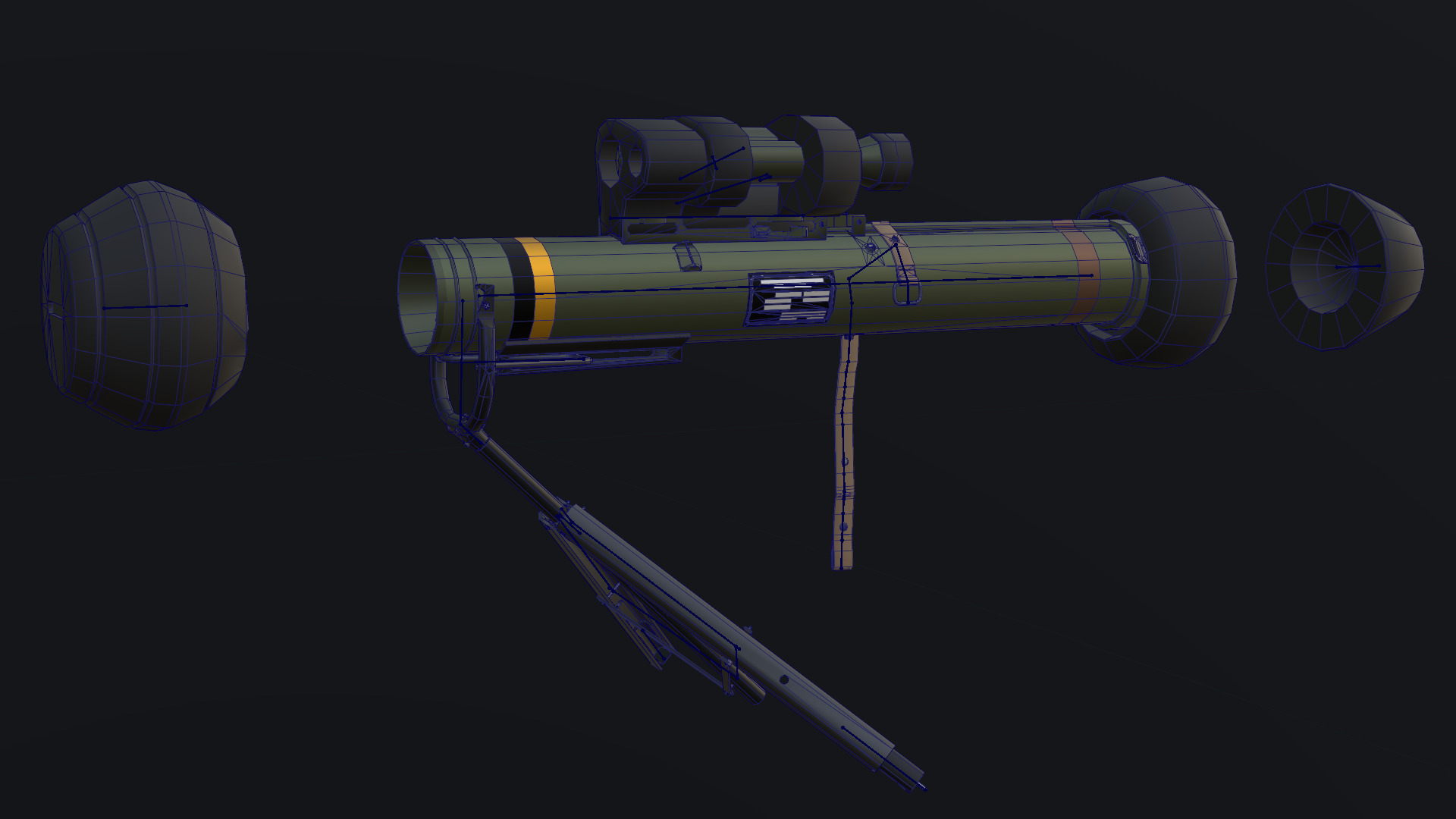 M47 Dragon - Low Poly and Game-Ready Low-poly 3D model_9