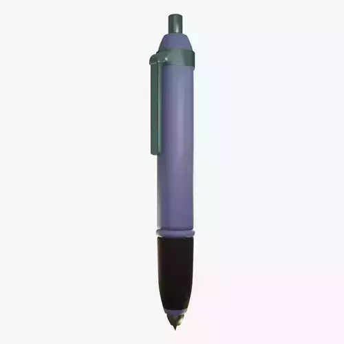 Low-poly style cartoon pen 3D model