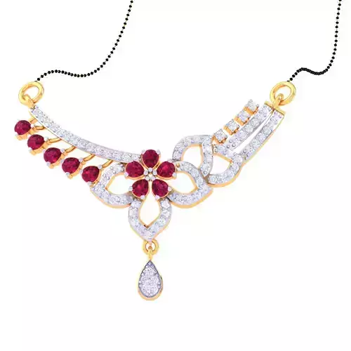 3D Printable Cad jewelry design of Lady diamond Pendant