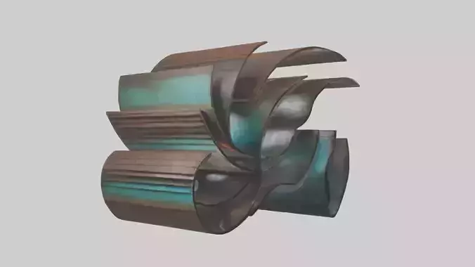 Sculptural Wall Art Low-poly 3D model