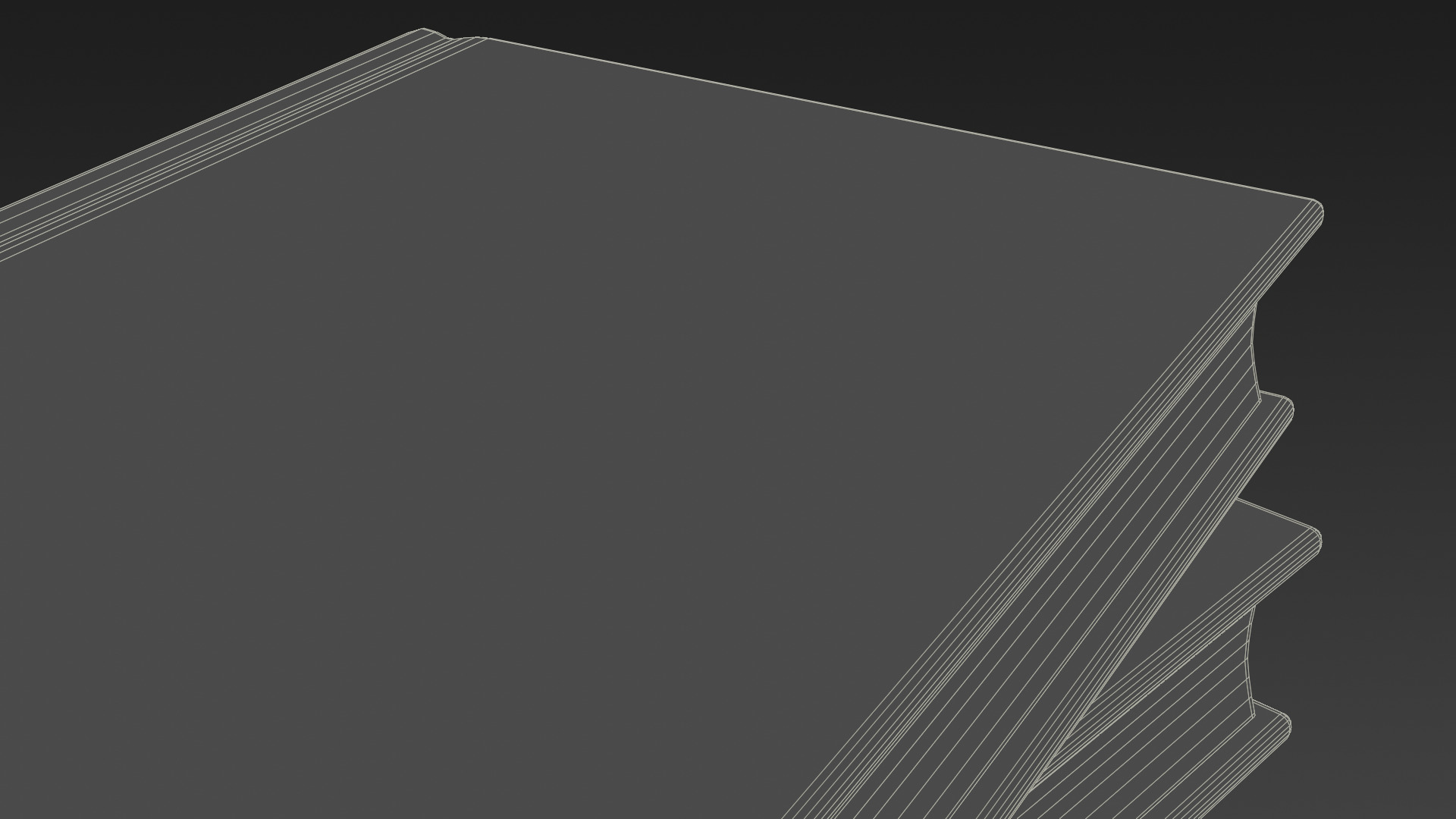 Low-poly style cartoon books 3D model_7