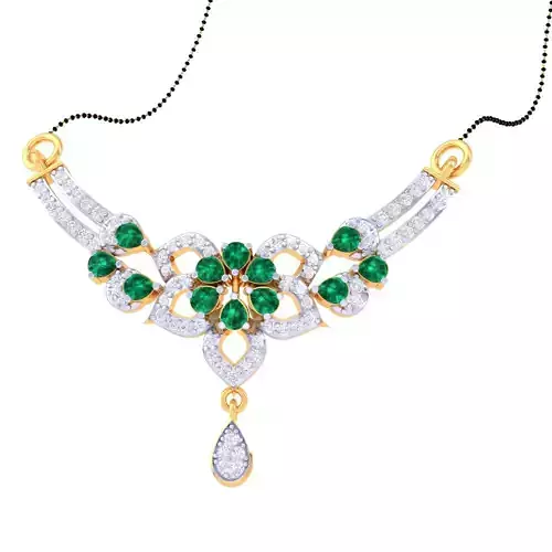 3D Printable Cad jewelry design of Lady diamond Pendant