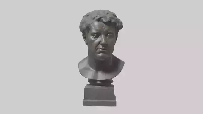 Sculpture bust model Low-poly 3D model