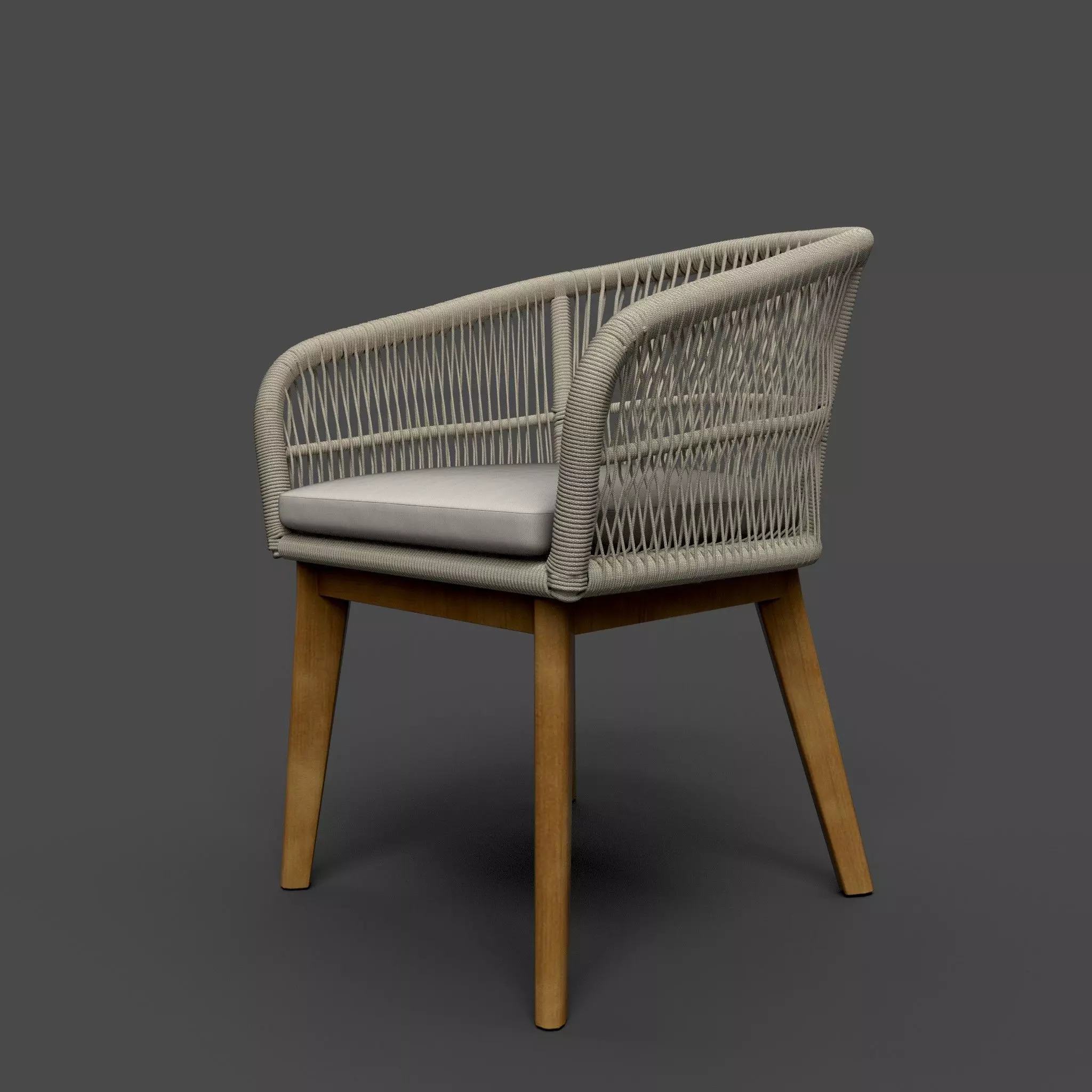 Rattan chair 3D model