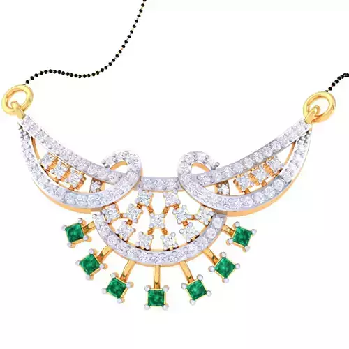 3D Printable Cad jewelry design of Lady diamond Pendant