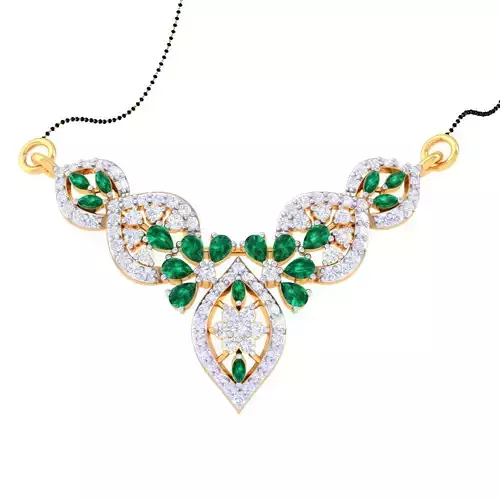 3D Printable Cad jewelry design of Lady diamond Pendant