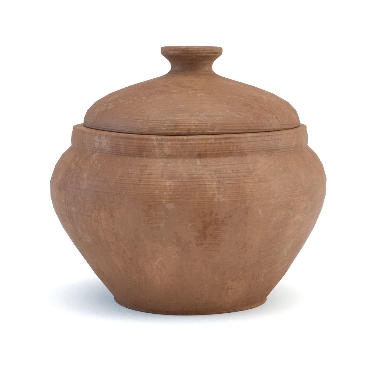 Tableware clay 3D model_3