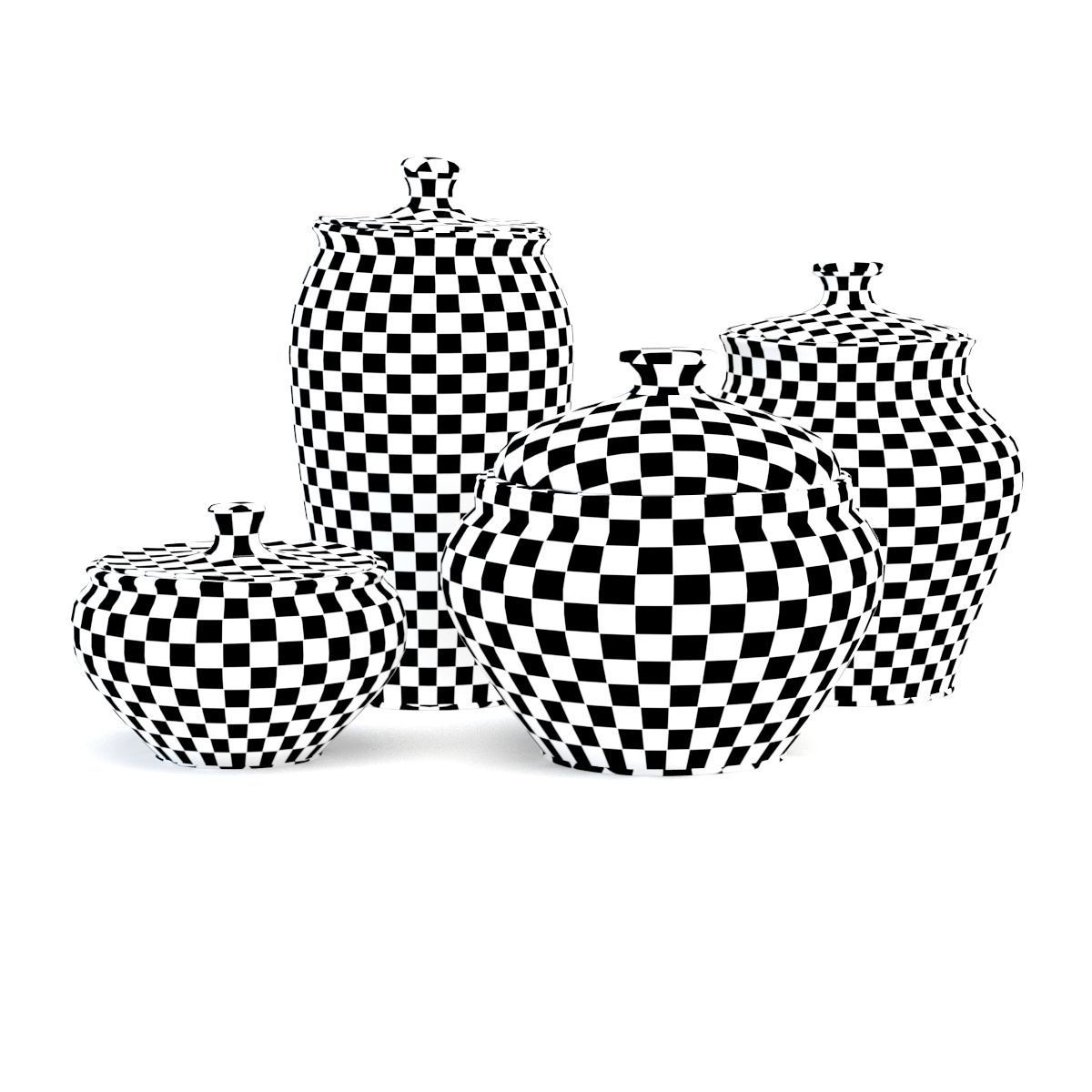 Tableware clay 3D model_8