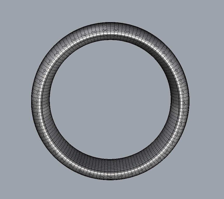 7mm Clean Design Wedding Band 3D print model_17