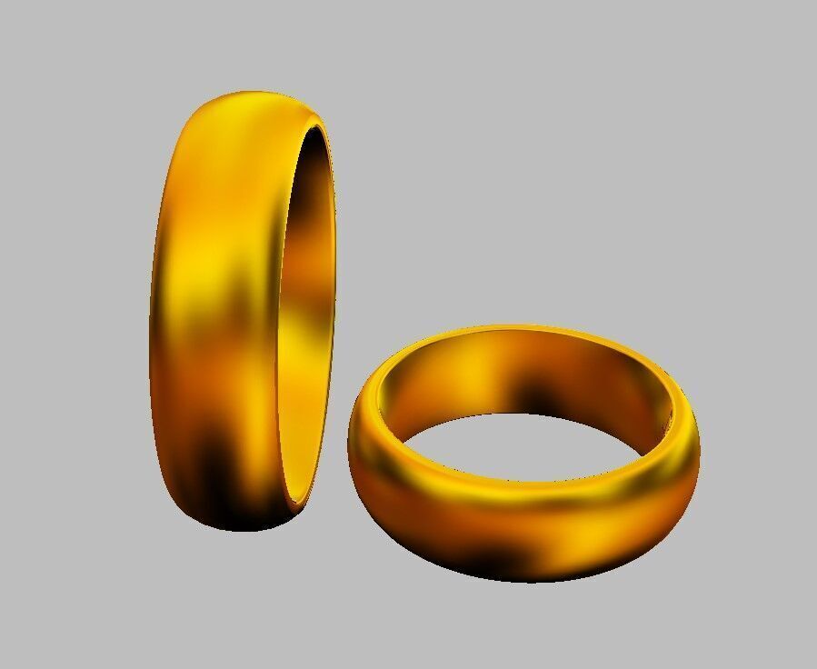 7mm Clean Design Wedding Band 3D print model_23