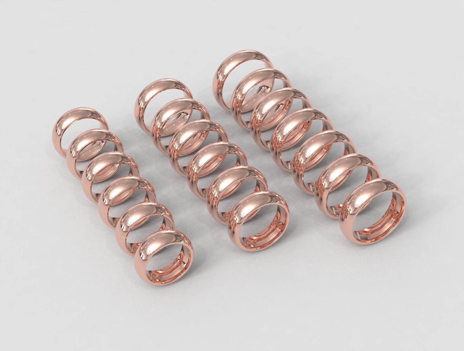 7mm Clean Design Wedding Band 3D print model_2