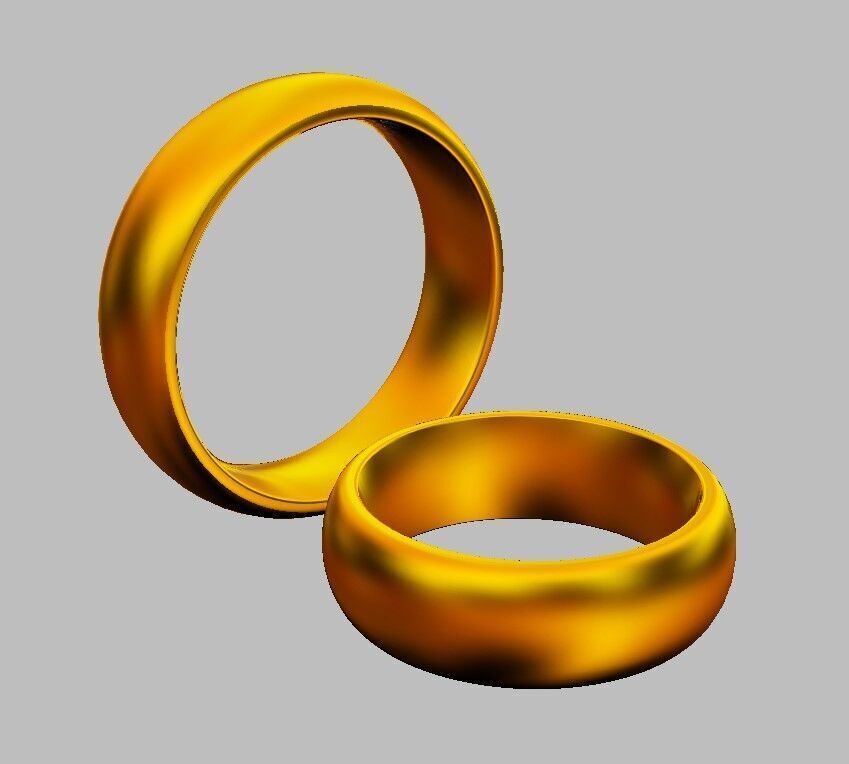 7mm Clean Design Wedding Band 3D print model_22