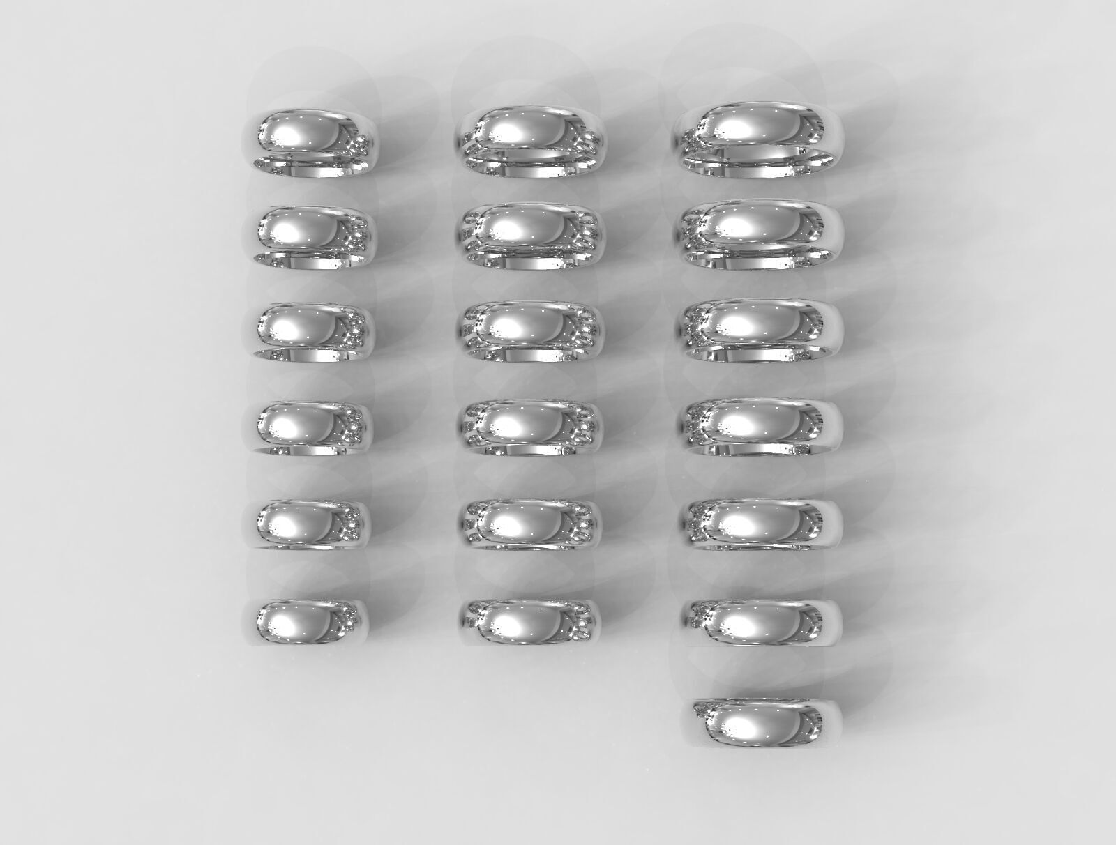 7mm Clean Design Wedding Band 3D print model_4