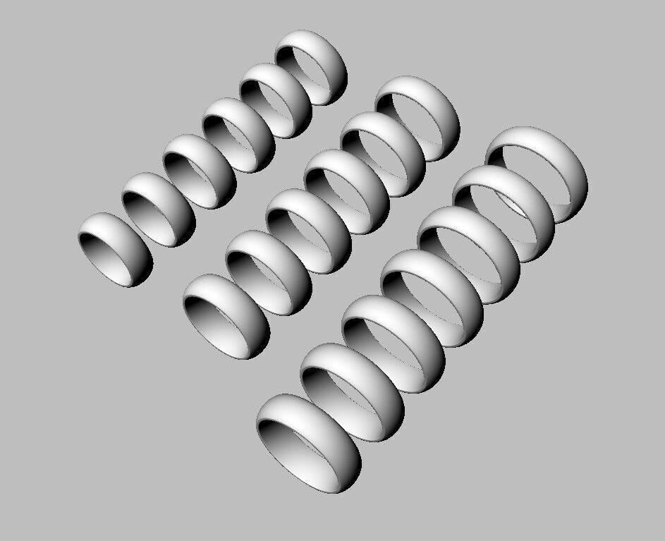 7mm Clean Design Wedding Band 3D print model_10