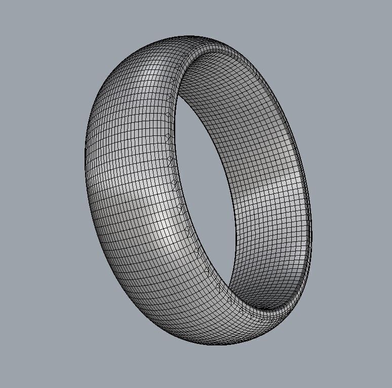 7mm Clean Design Wedding Band 3D print model_18