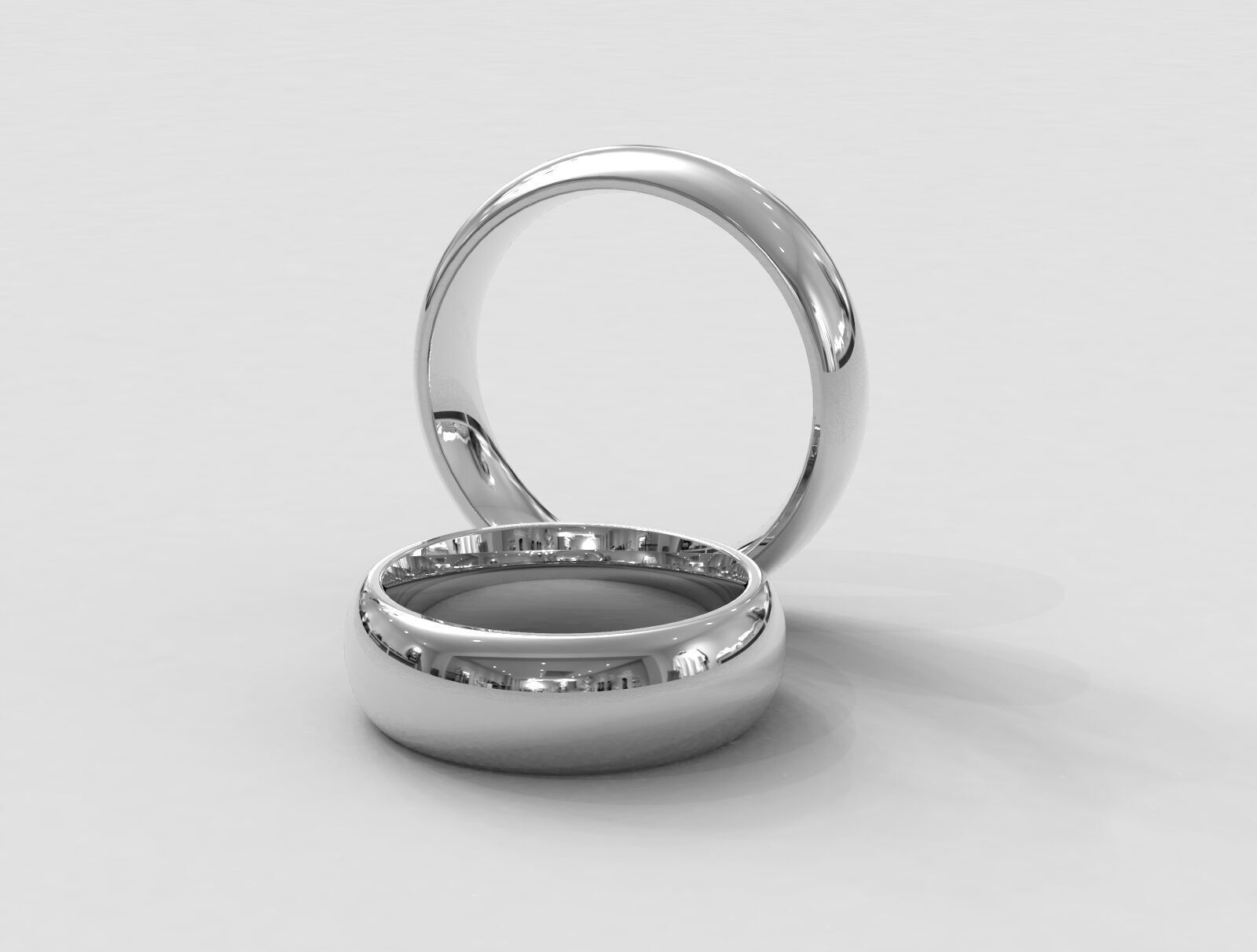 7mm Clean Design Wedding Band 3D print model_5