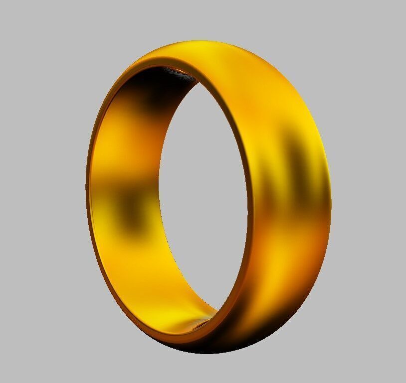 7mm Clean Design Wedding Band 3D print model_20