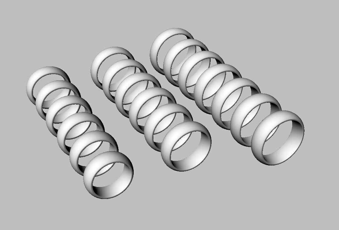 7mm Clean Design Wedding Band 3D print model_11