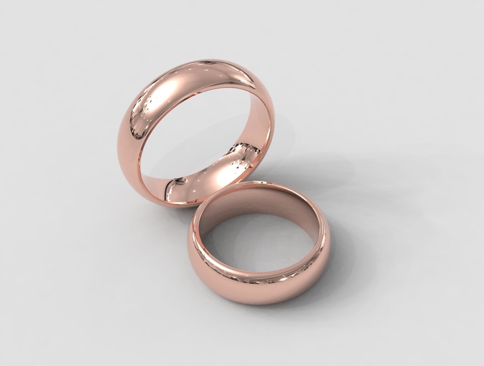 7mm Clean Design Wedding Band 3D print model_3