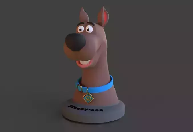 Scooby-Doo Bust 3D print model