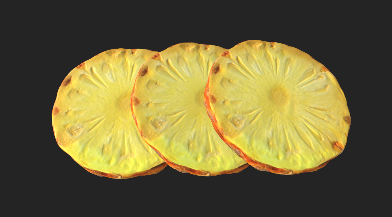 Citrus Slice Collection Low-poly 3D model_28