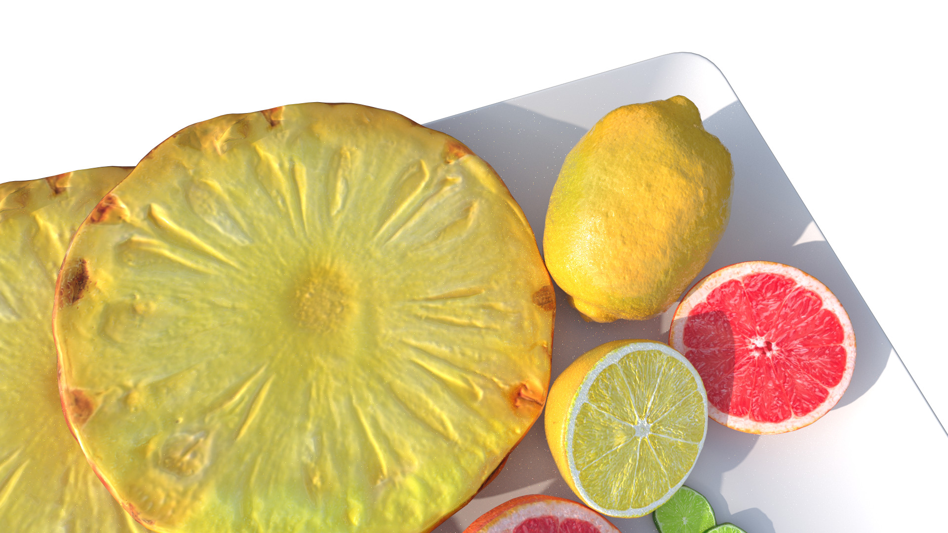 Citrus Slice Collection Low-poly 3D model_8