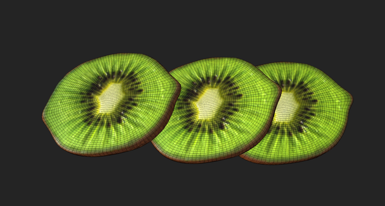 Citrus Slice Collection Low-poly 3D model_29