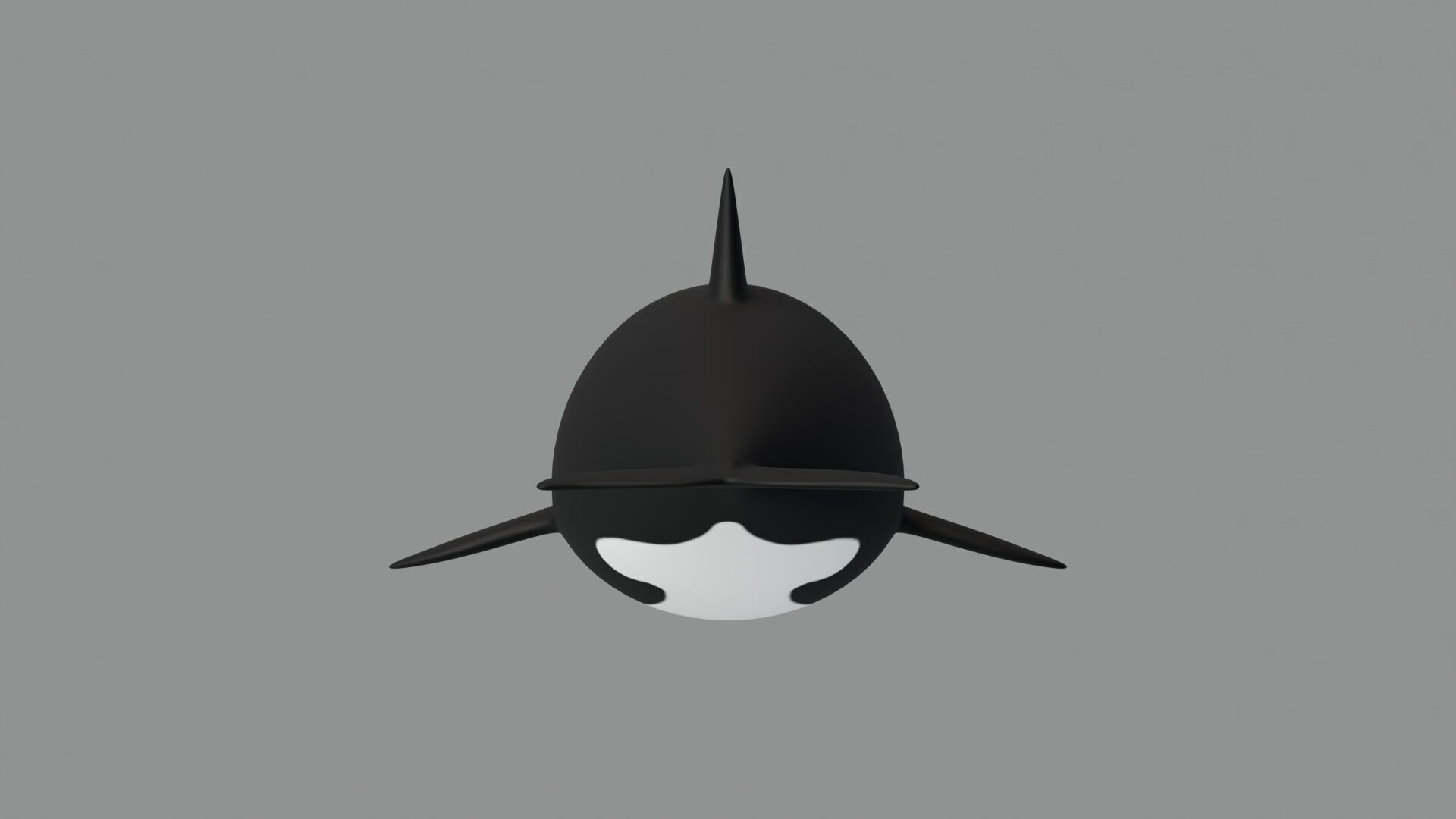Rigged Cartoon Killer Whale 3D model_5