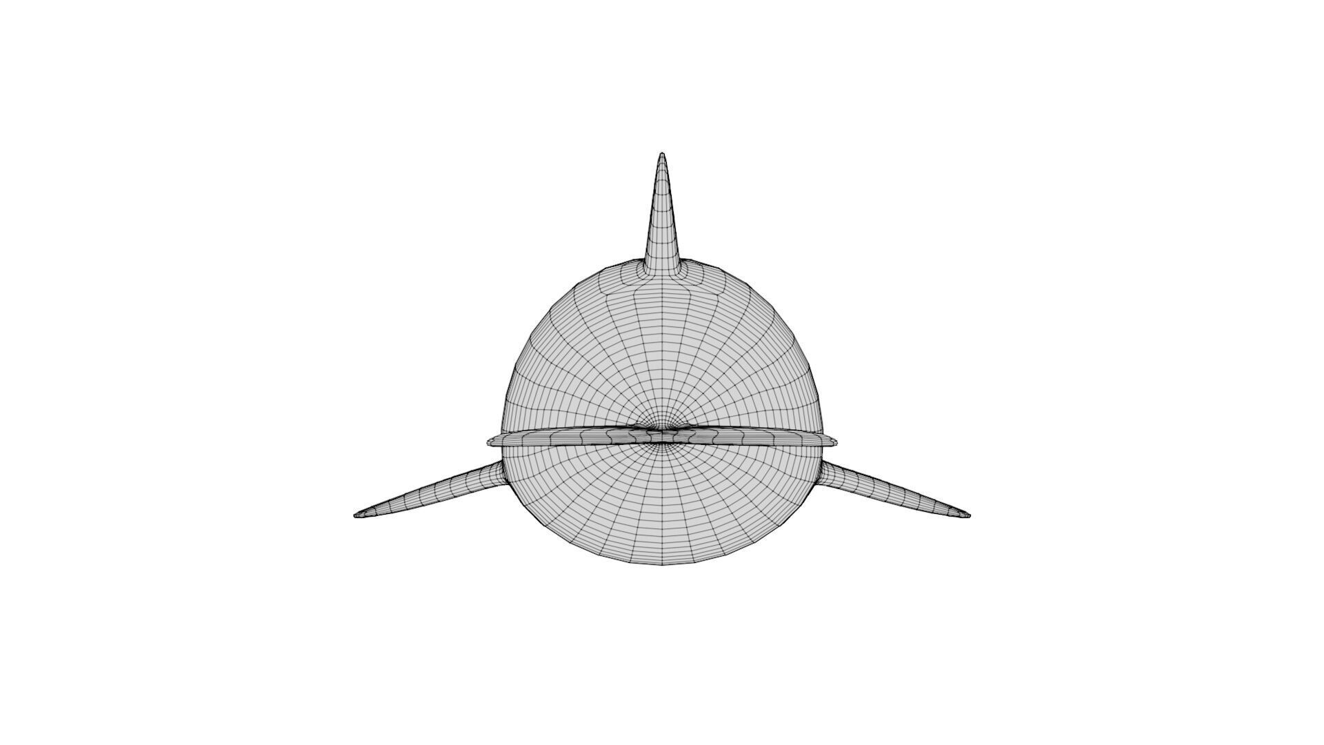 Rigged Cartoon Killer Whale 3D model_10