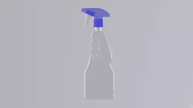 Transparent Spray Bottle  3D Model