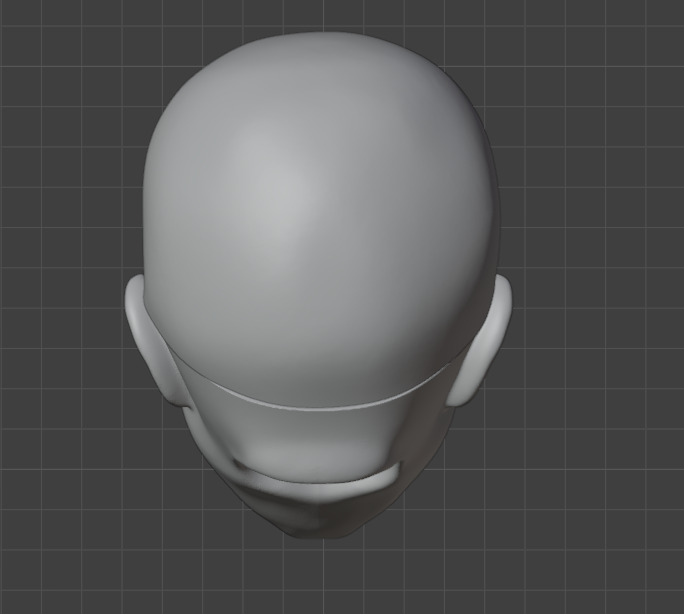 3d digital file Woman head for bjd doll for 3d printing STL OBJ 3D print model_3